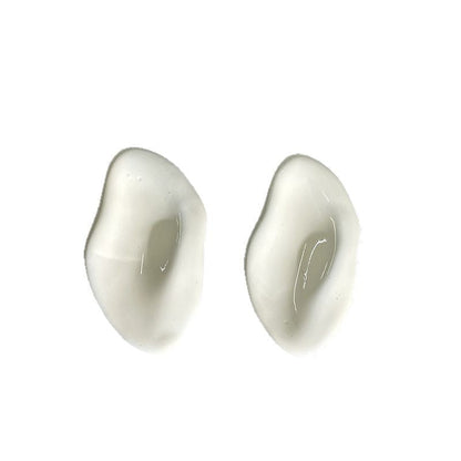 Irregular Geometric Drip Glaze Stud Earrings