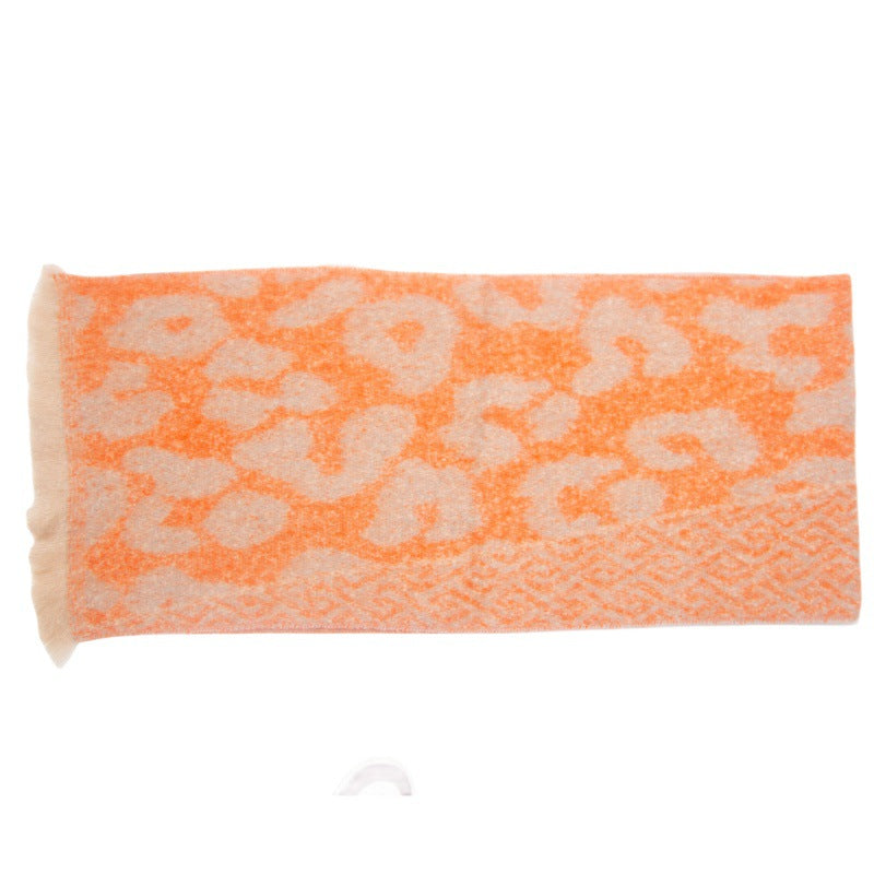 Vintage Leopard Print Soft Scarves