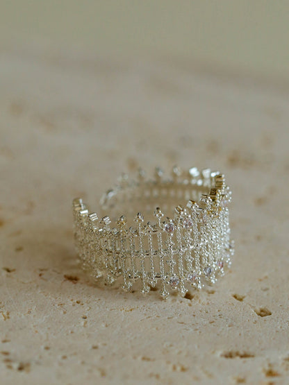 Vintage Lace Hollow Out Open Adjustable Ring