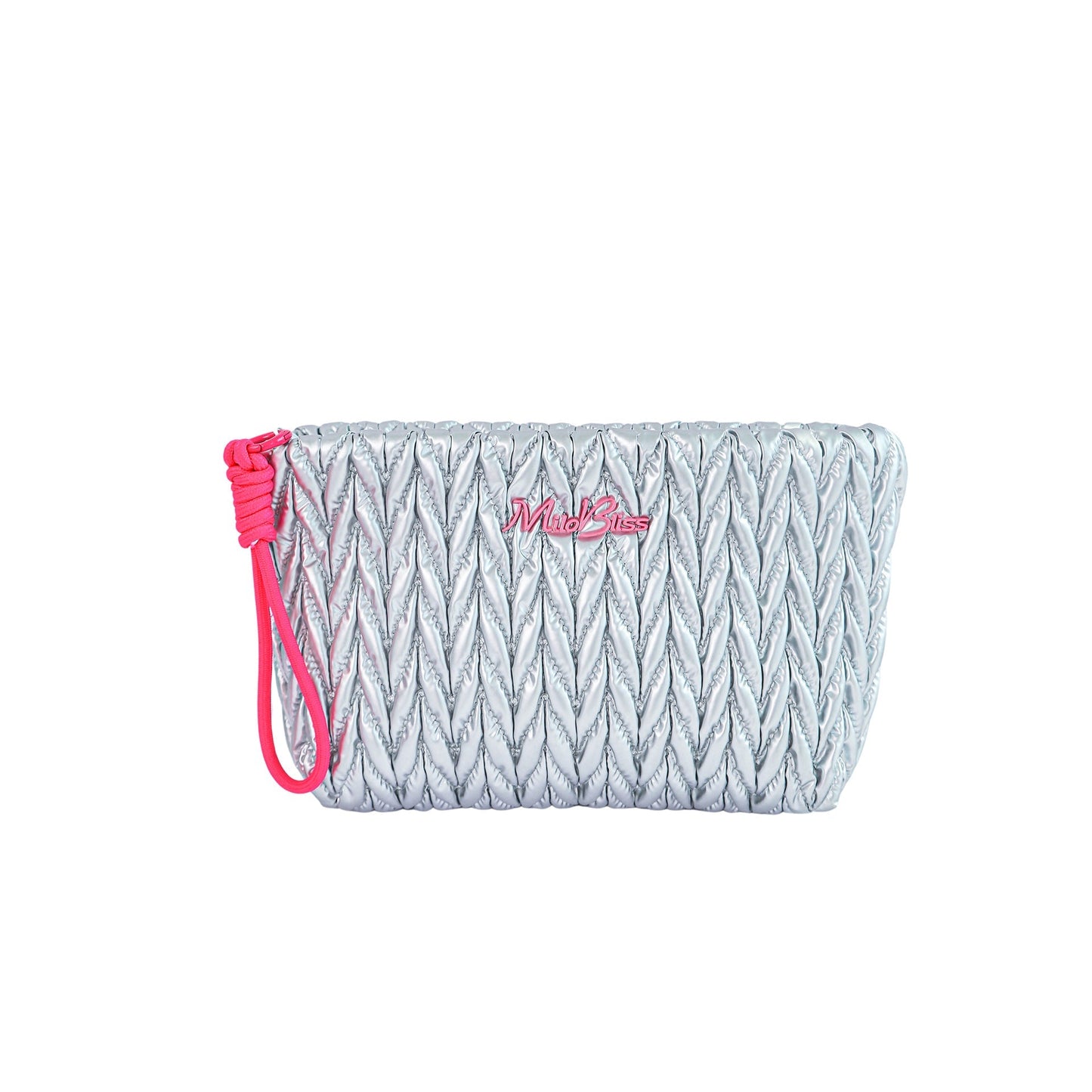 Cute Color Block Padded Large Cpacity Make Up Bag