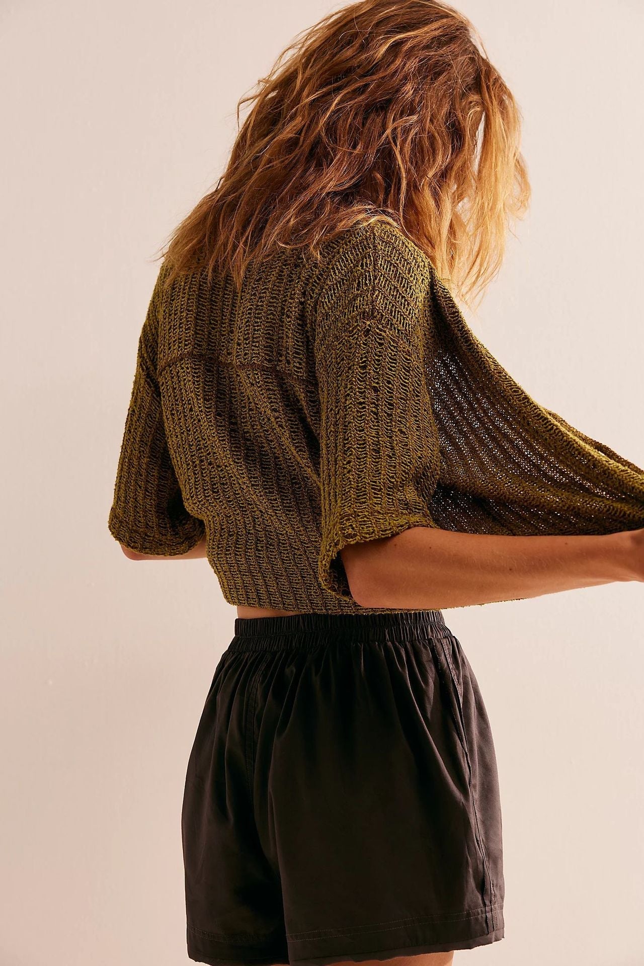 Solid Color Loose Pockets Shorts