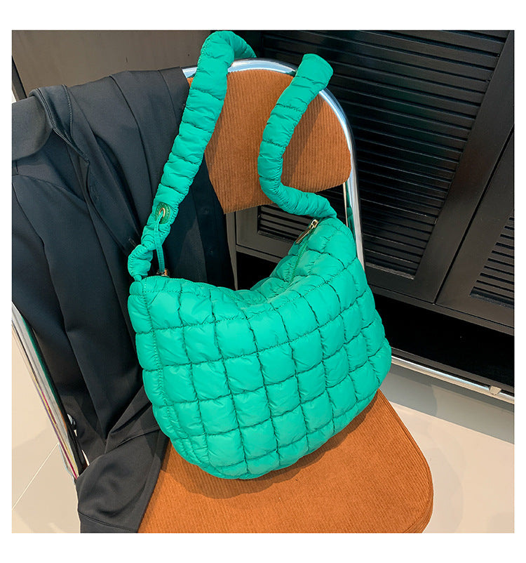 Solid Color Cloud Bag Casual Daily Shoulder Bag