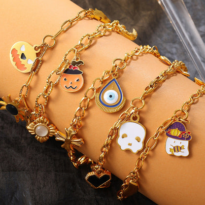Halloween Ghost Chain Stainless Steel Bracelet