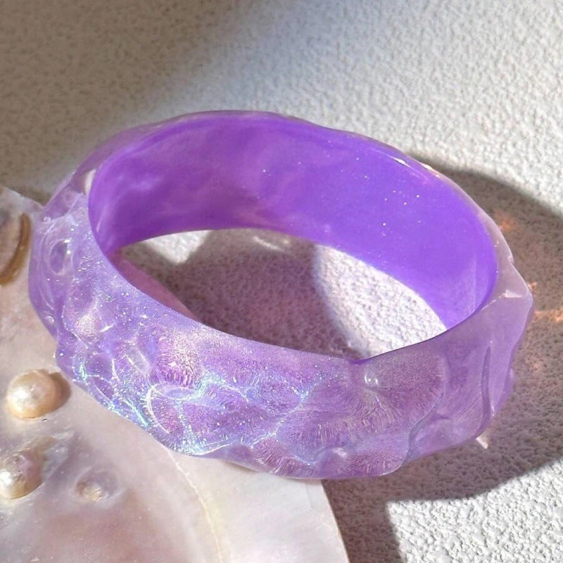 Purple Round Simple Layered Bracelets