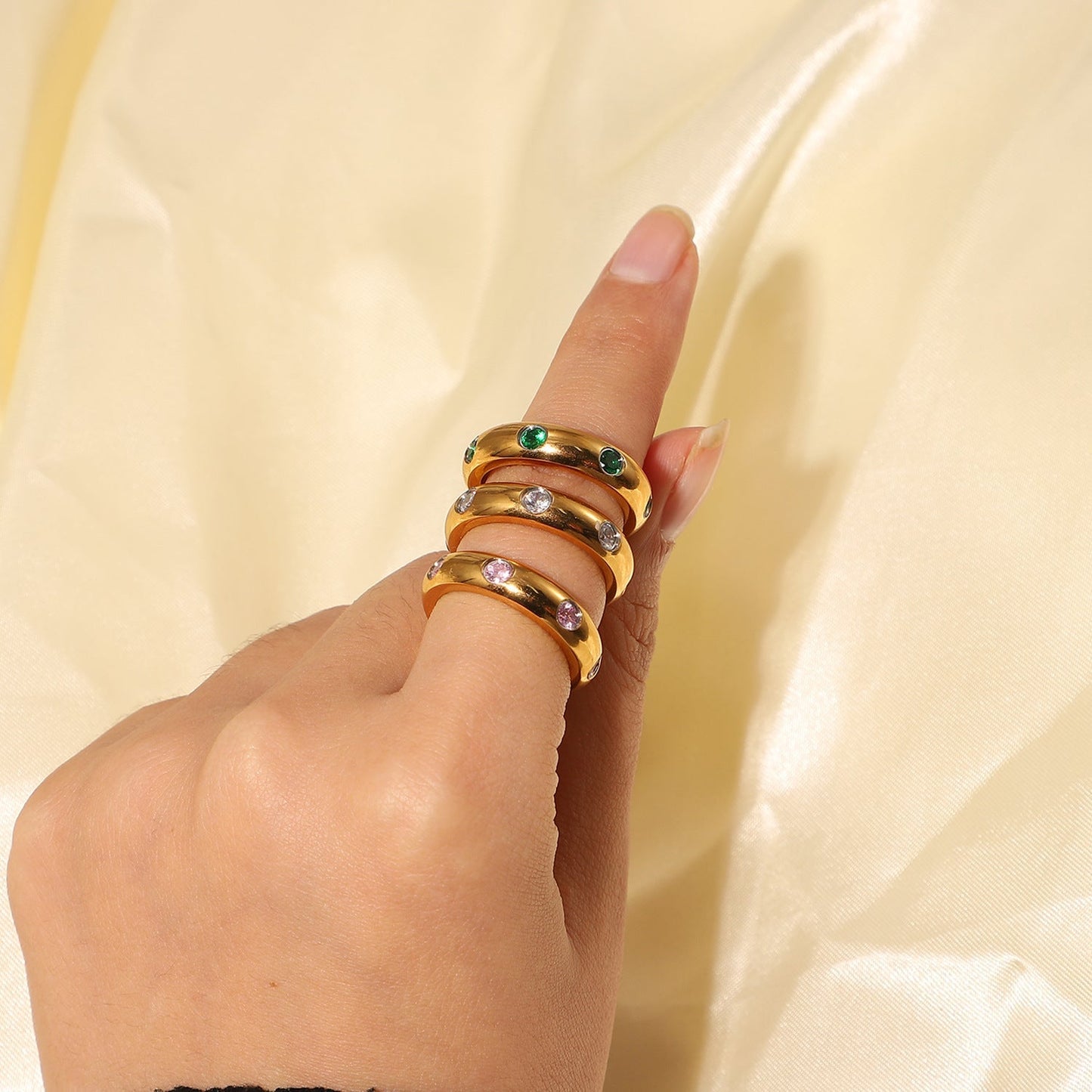 Vintage Diamond Simple Ring