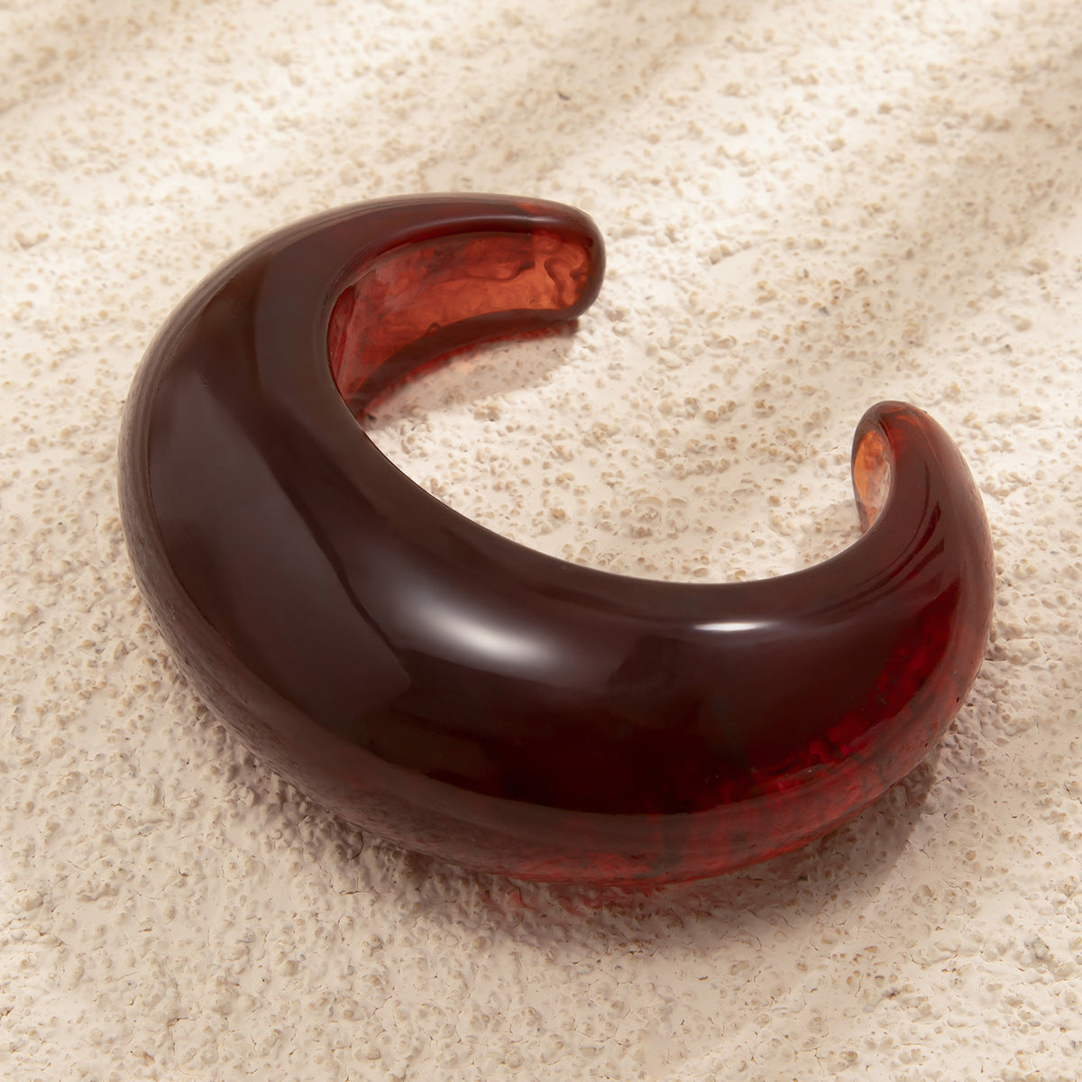 Layered Acrylic Resin Open Bracelets