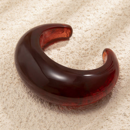 Layered Acrylic Resin Open Bracelets