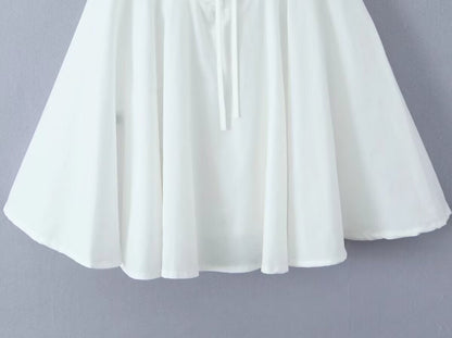 Classic Solid Color Sleeveless Mini Dress