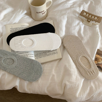 Solid Color Simple Low Ankle Socks