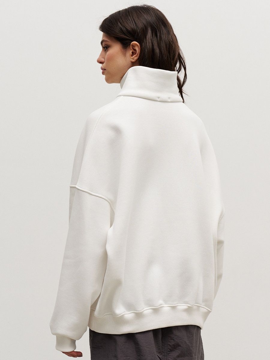 Loose Lapel Zipper Hoodie