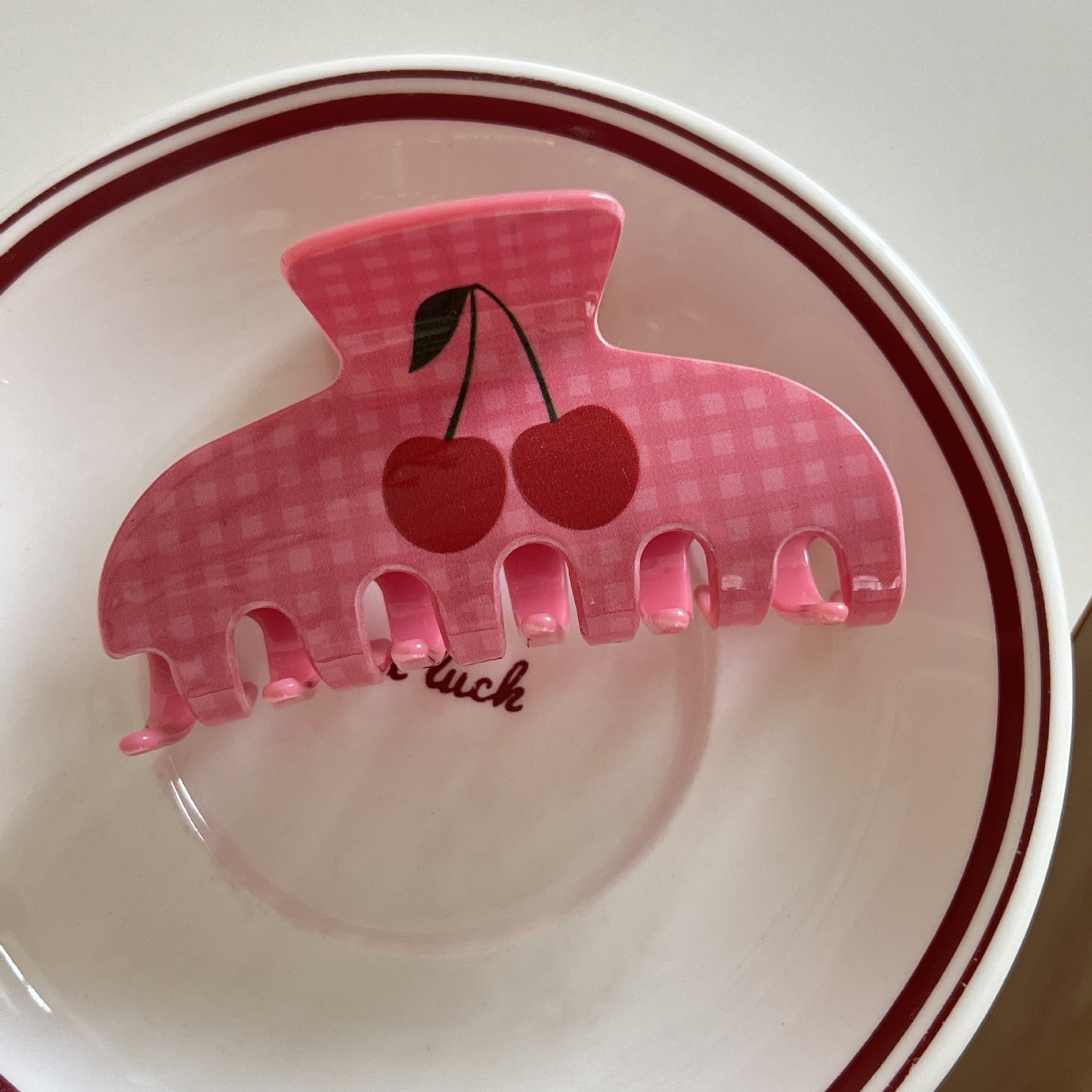 Cute Acrylic Cherry Starfish Hair Claw Clips