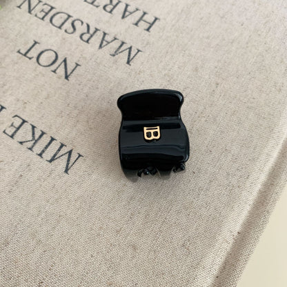 Simple Letter Acetate Hair Claw Clip
