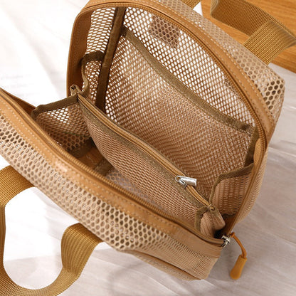 Solid Color Foldable Organizer Tote Bag