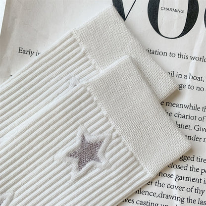 Star Simple Ribbed Daily Socks