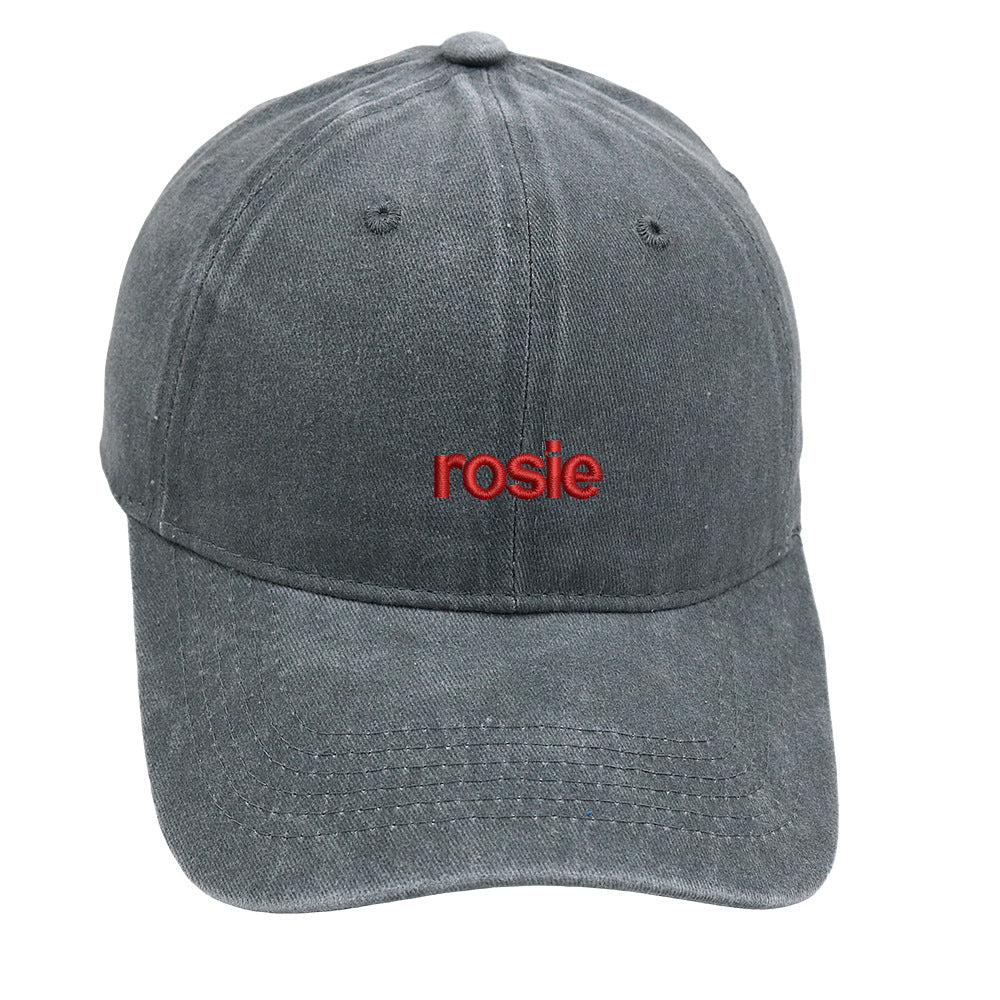 Vintage Washed Letter Embroidered Baseball Cap