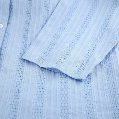 Jacquard Solid Color Soft Sleepwear Sets