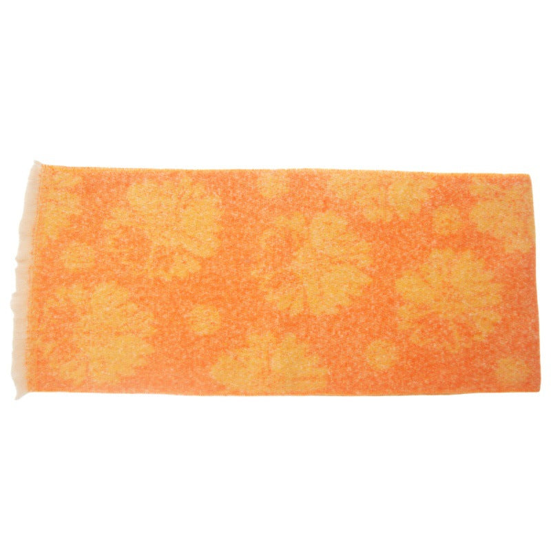 Floral Print Contrast Color Scarves