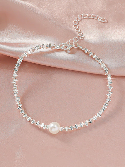 Simple Glitter Double Anklet