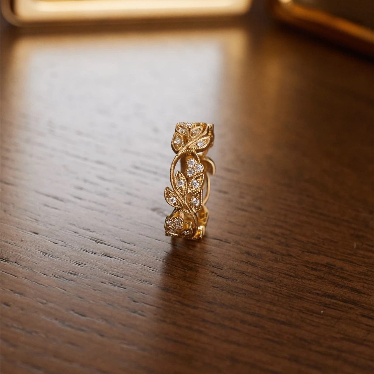 Vintage Rhinestone Lace Hollow Rings