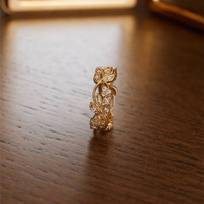 Vintage Rhinestone Lace Hollow Rings