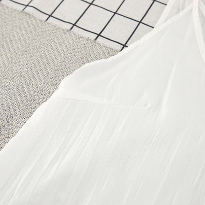 V-Neck Casual String Shoulder Sleepwear Dress