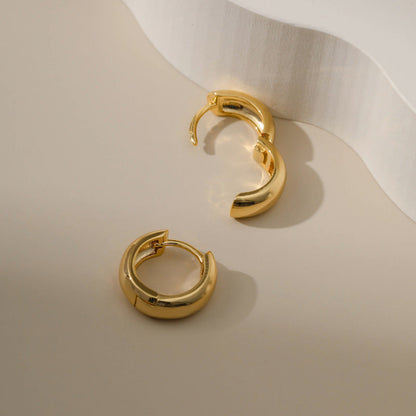 Gold Simple Small Hoop Earrings