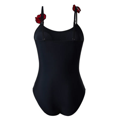 Flower Spaghetti Swimwear Ruffle Skirt Cover