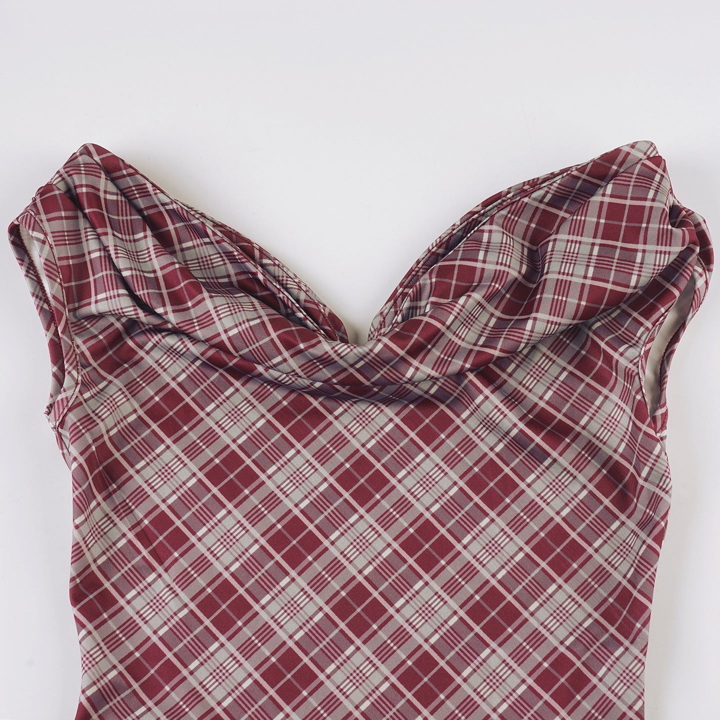 Retro Flared Collar Off-Shoulder Slim Shirt