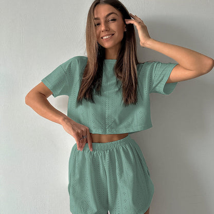 Loose Cute Simple Sleepwear Sets