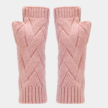 3PCS Solid Color Twist Hat & Scarf Sets