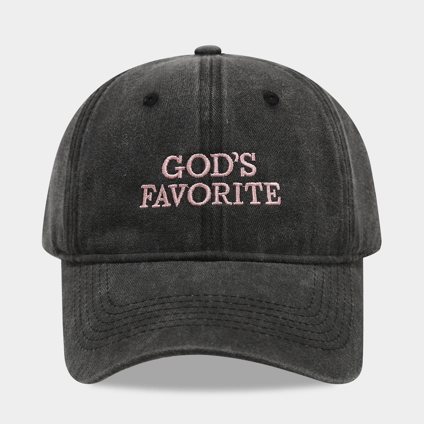 Letter Embroidered Solid Color Baseball Cap