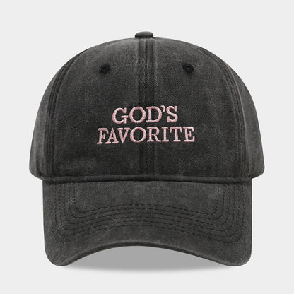 Letter Embroidered Solid Color Baseball Cap