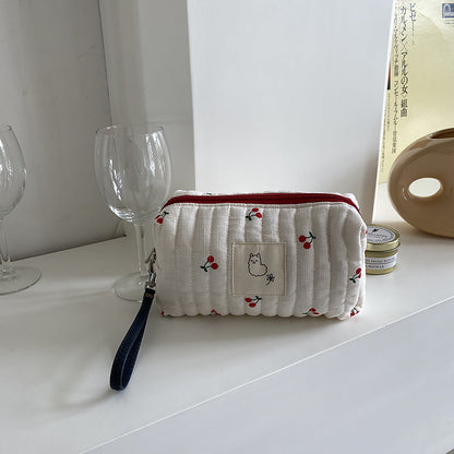 Flower Cherry Sweet Cosmetic Bag