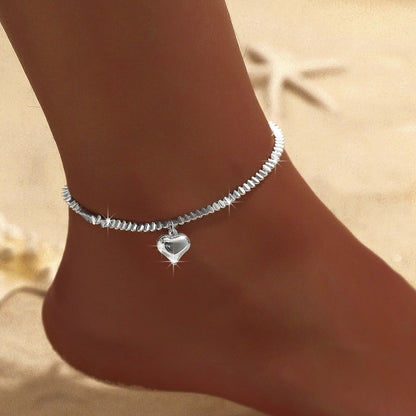 Simple Glitter Double Anklet