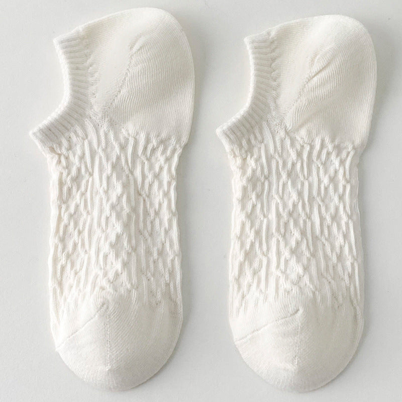 Twist Solid Color Sweet Low Ankle Socks