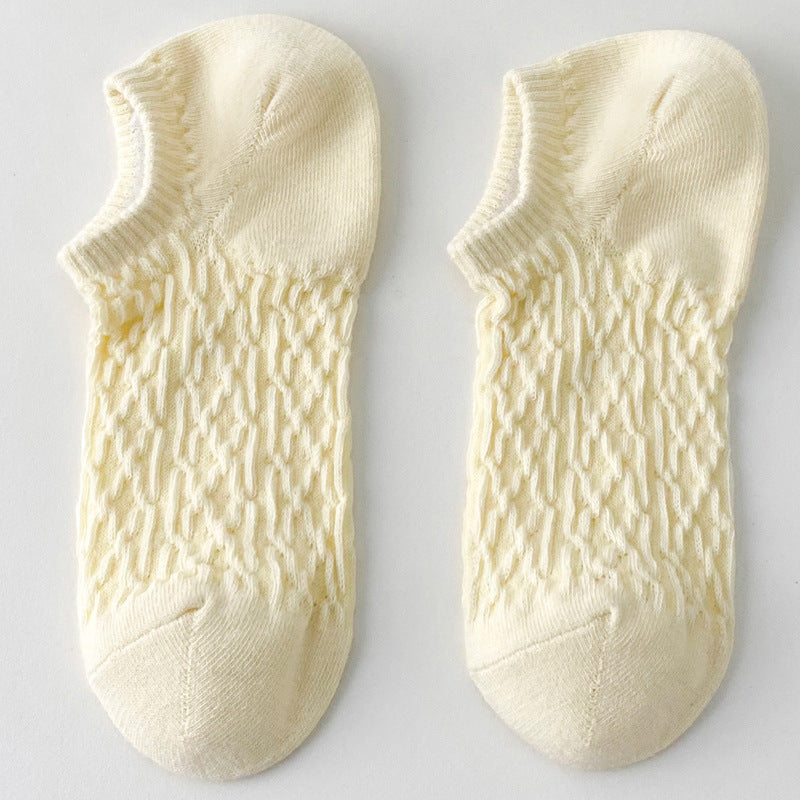Twist Solid Color Sweet Low Ankle Socks
