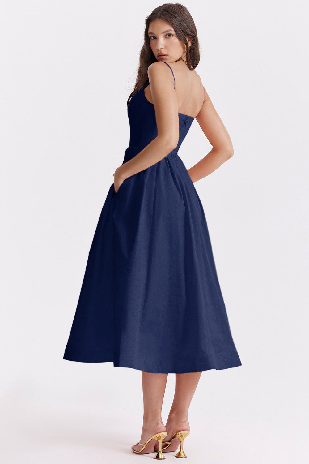 Sexy Slim A Line Spaghetti Dress