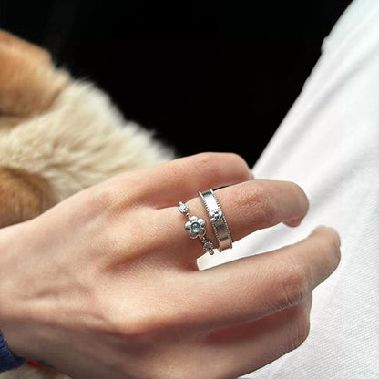 Vintage Flower Rhinestone Elegant Rings