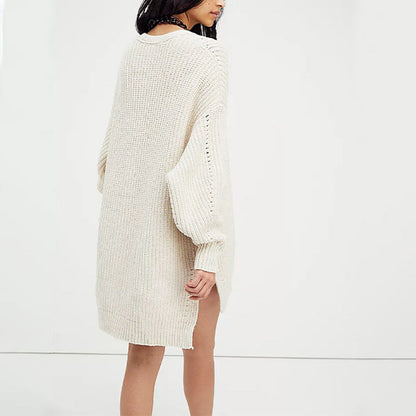 Solid Color Pocket Sweater Cardigan