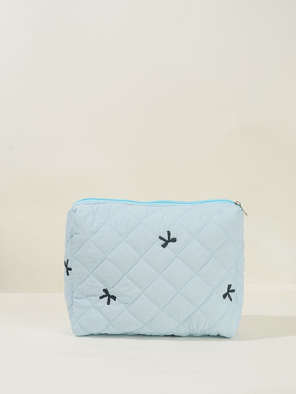 Bows Print Large Capacity Make Up Bag