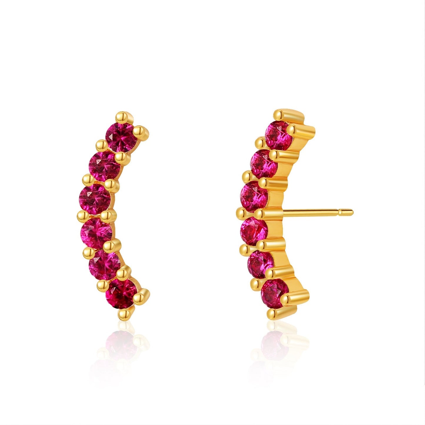 Simple Corlorful Turquoise Stud Earrings