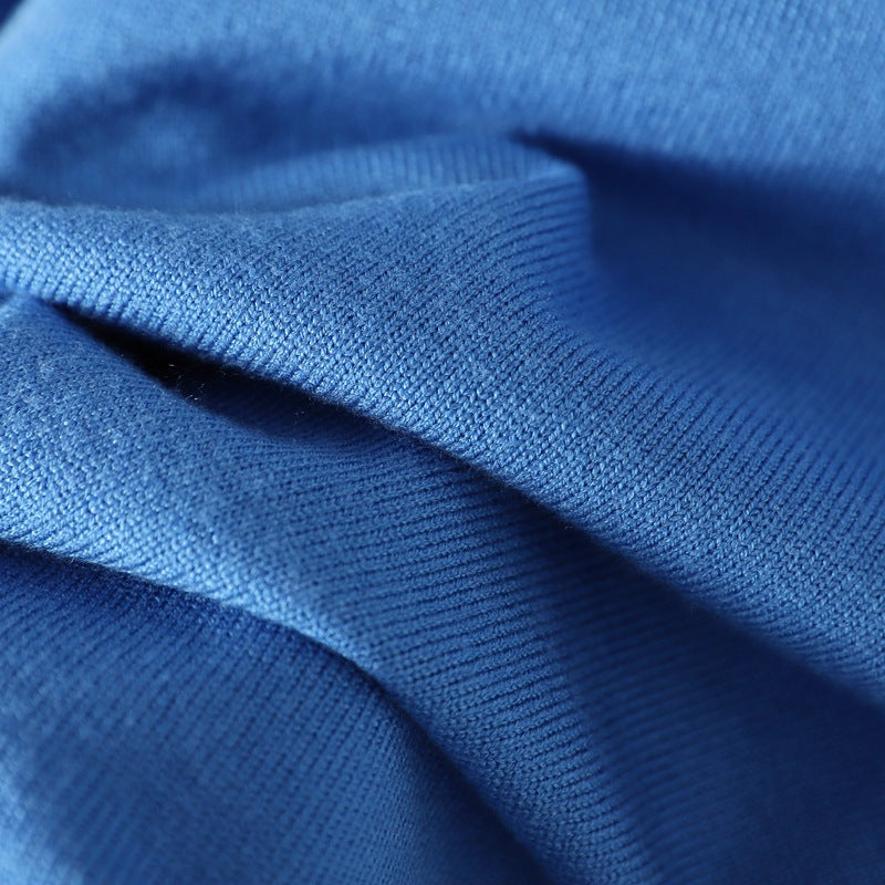 2+Solid Color High Collar Knit Sets