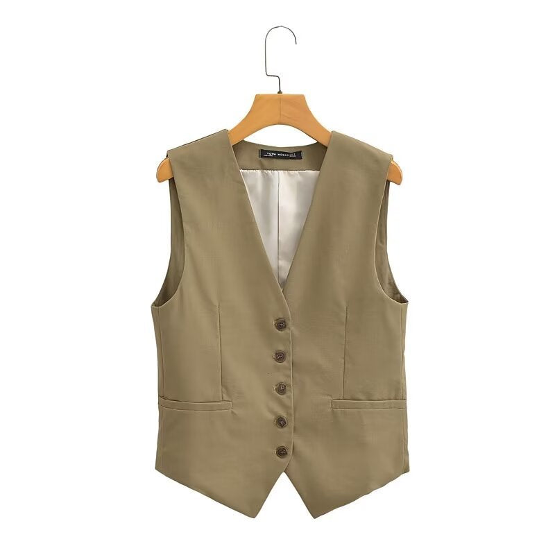 2-Piece Casual Vest Top and Shorts Set