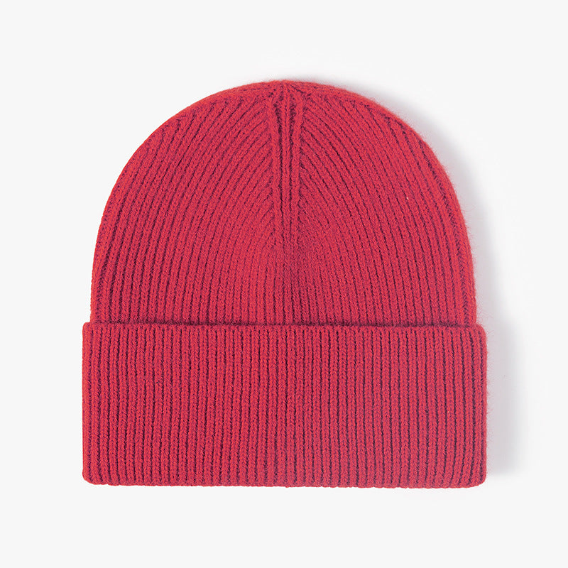Solid Color Large Size Knit Beanie