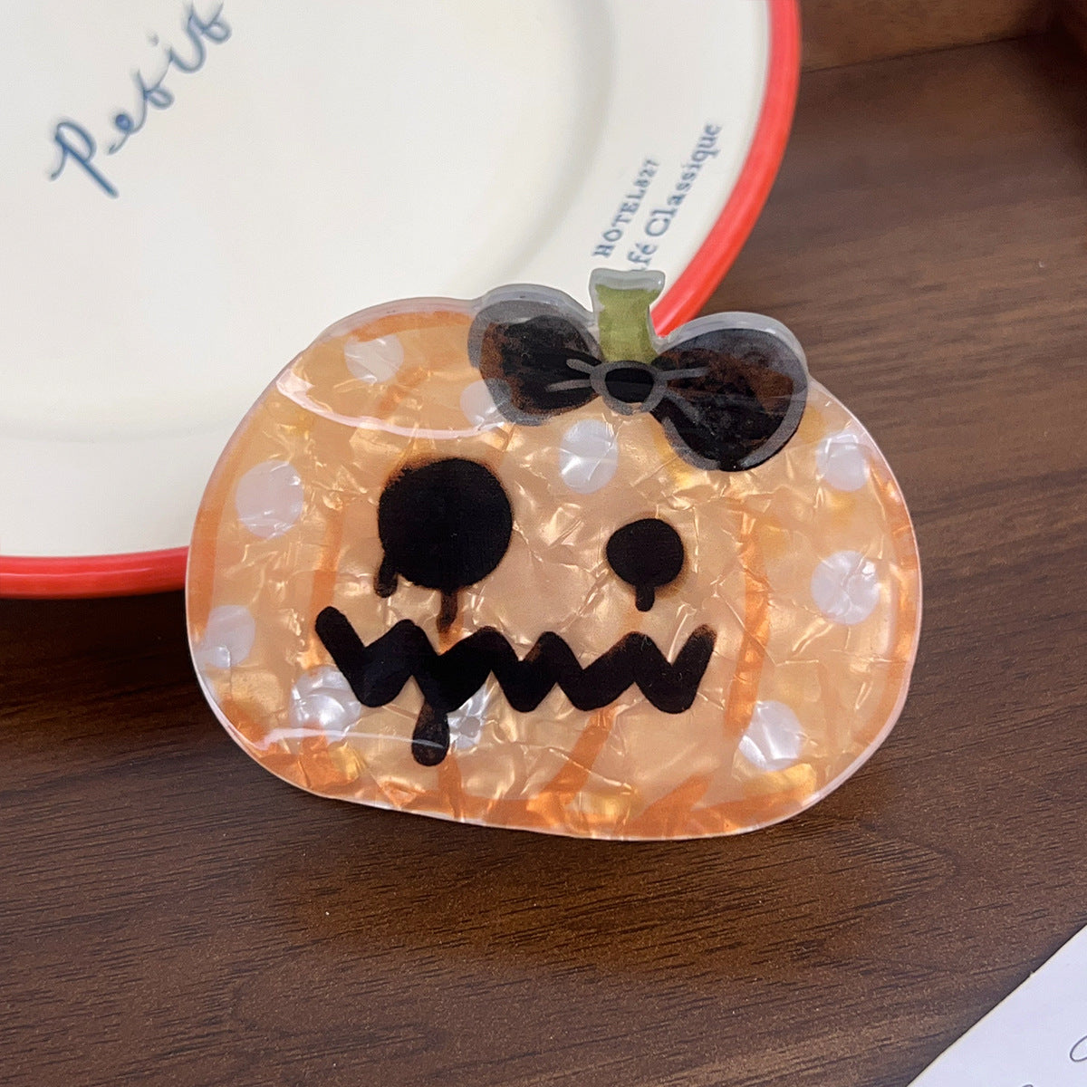 Cute Mini Pumpkin Ghost Halloween Hair Claw