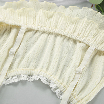 Hellow Lace Flounce Sleepwear Sets