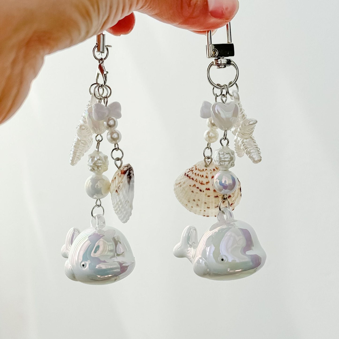 Cute Whale Pendant Keychain Phone Charm