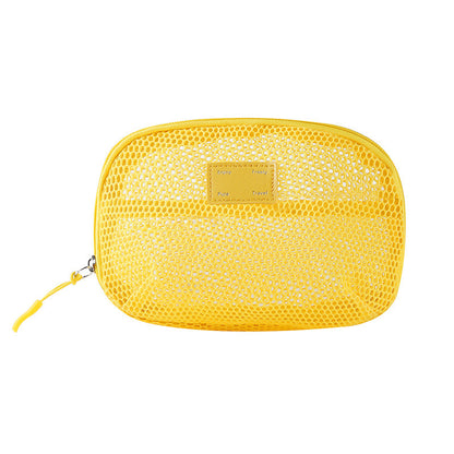 Solid Color Mesh Mini Make Up Bags
