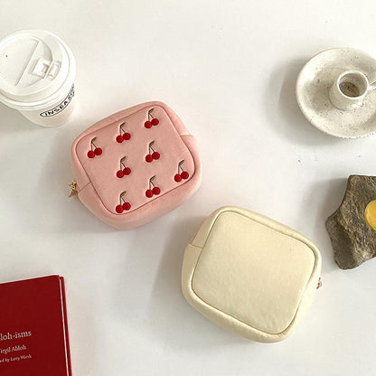 Square Cherry Sweet Cosmetic Bag