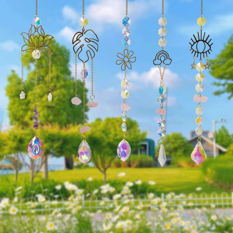 Hellow Out Hanging Crystal Decoration